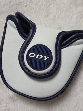 Odyssey Ai-One Mid-Mallet Putter Headcover Cover White Navy ODY Magnetic
